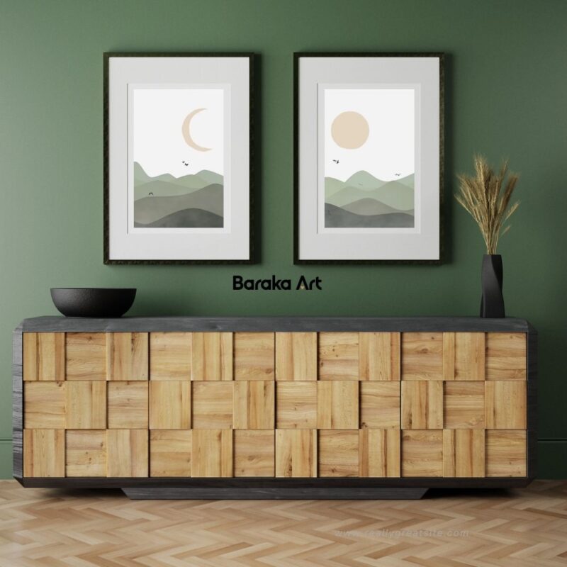 Harmonie Naturelle -Set de 3 Toiles Minimalistes